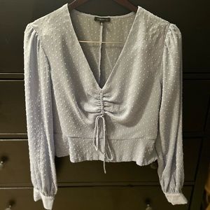 Blue long sleeve blouse (Size M)